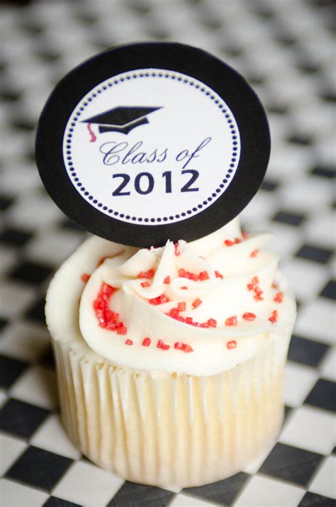Graduation Cupcake Toppers Printable